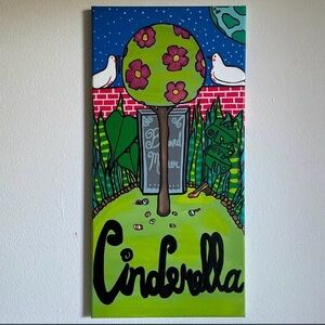 Grimms Fairytales “ Cinderella “ 20X10 Acrylic on Canvas by Me Kristi Redman Art